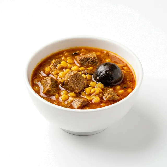 خورشت قیمه رژیمی با لپه و گوشت لخم