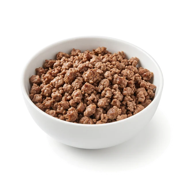گوشت چرخ‌کرده گاو ۱۵٪ چربی (پخته)