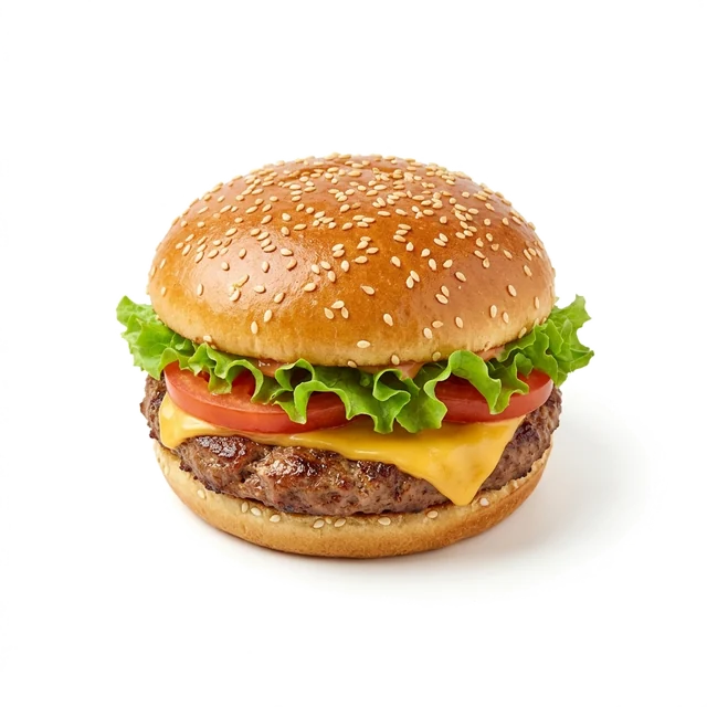 همبرگر (یک لایه با سس)