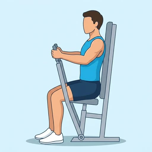 نمایش حرکت پرس سینه دستگاه همر استرنث