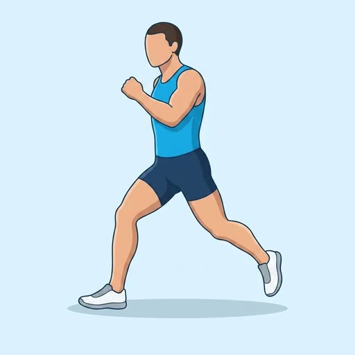 نمایش حرکت دویدن در فضای باز و پیست