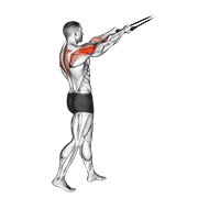 نمایش حرکت زیربغل خم با کش برای سرشانهی خلفی