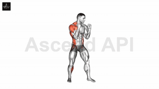 نمایش حرکت مشت کراس راست (بوکس)