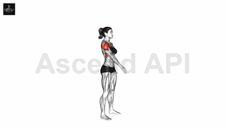 نمایش حرکت چرخش تک‌دست ایستاده